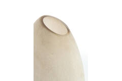 Vase 33x13x33,5 cm SANTINO glass matt light brown