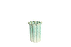 Vase deco Ø16x23 cm SEDONI ceramics green+light blue