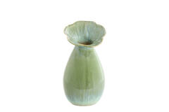 Vase deco Ø15,5x29 cm CULLA ceramics green+light blue