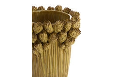 Vase deco Ø30x45,5 cm FYNARA ceramics ocher yellow