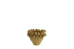 Vase deco Ø28x20,5 cm FYNARA ceramics ocher yellow
