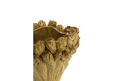 Vase deco Ø28x20,5 cm FYNARA ceramics ocher yellow