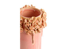 Vase deco Ø16x31 cm LUSERNA ceramics light pink