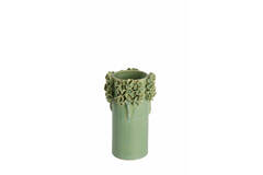 Vase deco Ø16x24 cm LUSERNA ceramics mint green