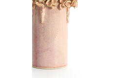 Vase deco Ø16x24 cm LUSERNA ceramics light pink