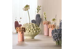 Vase deco Ø13x18 cm LUSERNA ceramics light pink