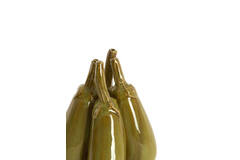 Vase deco Ø16x22,5 cm CORVARA ceramics green-brown
