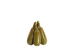 Vase deco Ø12,5x18 cm CORVARA ceramics green-brown