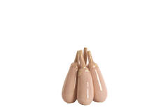 Vase deco Ø12,5x18 cm CORVARA ceramics light pink