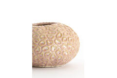 Tealight Ø16,5x9,5 cm CAREZZA ceramics light pink