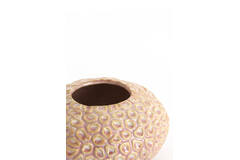 Tealight Ø16,5x9,5 cm CAREZZA ceramics light pink