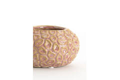 Tealight Ø12x7,5 cm CAREZZA ceramics light pink