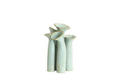 Vase deco 24x21x31 cm MISURINA ceramics light blue