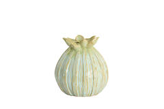 Vase deco Ø17,5x19,5 cm MALINO ceramics lght green+lght blue