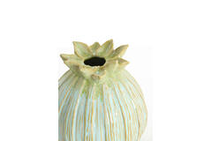 Vase deco Ø17,5x19,5 cm MALINO ceramics lght green+lght blue