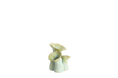 Vase deco 18x13x17,5 cm MISURINA ceramics lht green+lht blue