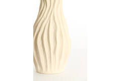 Vase deco 19,5x19x93,5 cm VANIA ceramics cream