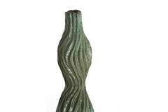 Vase deco 19,5x19x93,5 cm VANIA ceramics petrol