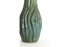 Vase deco 19,5x19x93,5 cm VANIA ceramics petrol