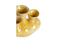 Vase deco 22,5x13,5x20 cm SIAJO ceramics yellow-orange