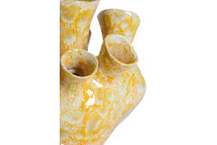 Vase deco 28,5x26x26 cm SIAJO ceramics yellow-orange