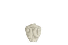 Vase deco 21x13x25 cm VECHHIA ceramics cream