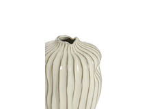 Vase deco 21x13x25 cm VECHHIA ceramics cream