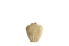 Vase deco 21x13x25 cm VECHHIA ceramics light brown