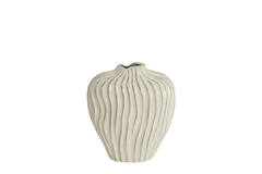 Vase deco 30x19x35 cm VECHHIA ceramics cream
