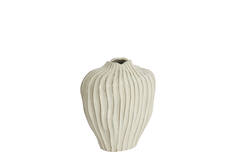 Vase deco 30x19x35 cm VECHHIA ceramics cream