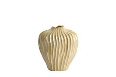 Vase deco 30x19x35 cm VECHHIA ceramics light brown