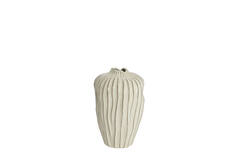 Vase deco Ø19x30 cm VECHHIA ceramics cream