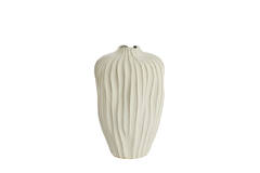 Vase deco Ø26x40 cm VECHHIA ceramics cream