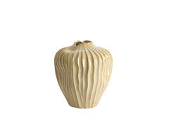 Vase deco Ø26x40 cm VECHHIA ceramics light brown