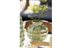 Vase deco Ø21x20 cm LOSETO ceramics green