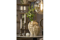 Vase deco Ø19x25 cm LOSETO ceramics light brown