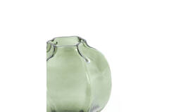 Vase Ø18x18 cm FALZES glass clear dark green