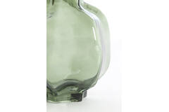 Vase Ø18x18 cm FALZES glass clear dark green