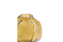 Vase Ø18x18 cm FALZES glass clear amber