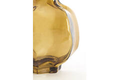 Vase Ø18x18 cm FALZES glass clear amber