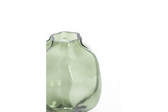 Vase Ø22x23,5 cm FALZES glass clear dark green