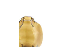 Vase Ø22x23,5 cm FALZES glass clear amber
