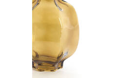 Vase Ø22x23,5 cm FALZES glass clear amber