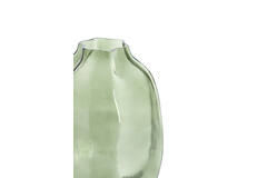 Vase Ø20x30 cm FALZES glass clear dark green