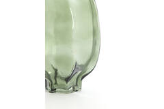 Vase Ø20x30 cm FALZES glass clear dark green