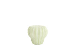 Vase Ø17,5x16 cm RODENGO glass mint green