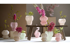 Vase Ø17,5x16 cm RODENGO glass pink