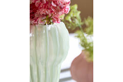 Vase Ø20x24 cm RODENGO glass mint green