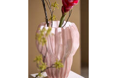 Vase Ø20x24 cm RODENGO glass pink