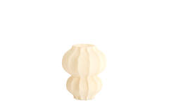 Vase Ø16x18,5 cm MARANZA glass matt beige